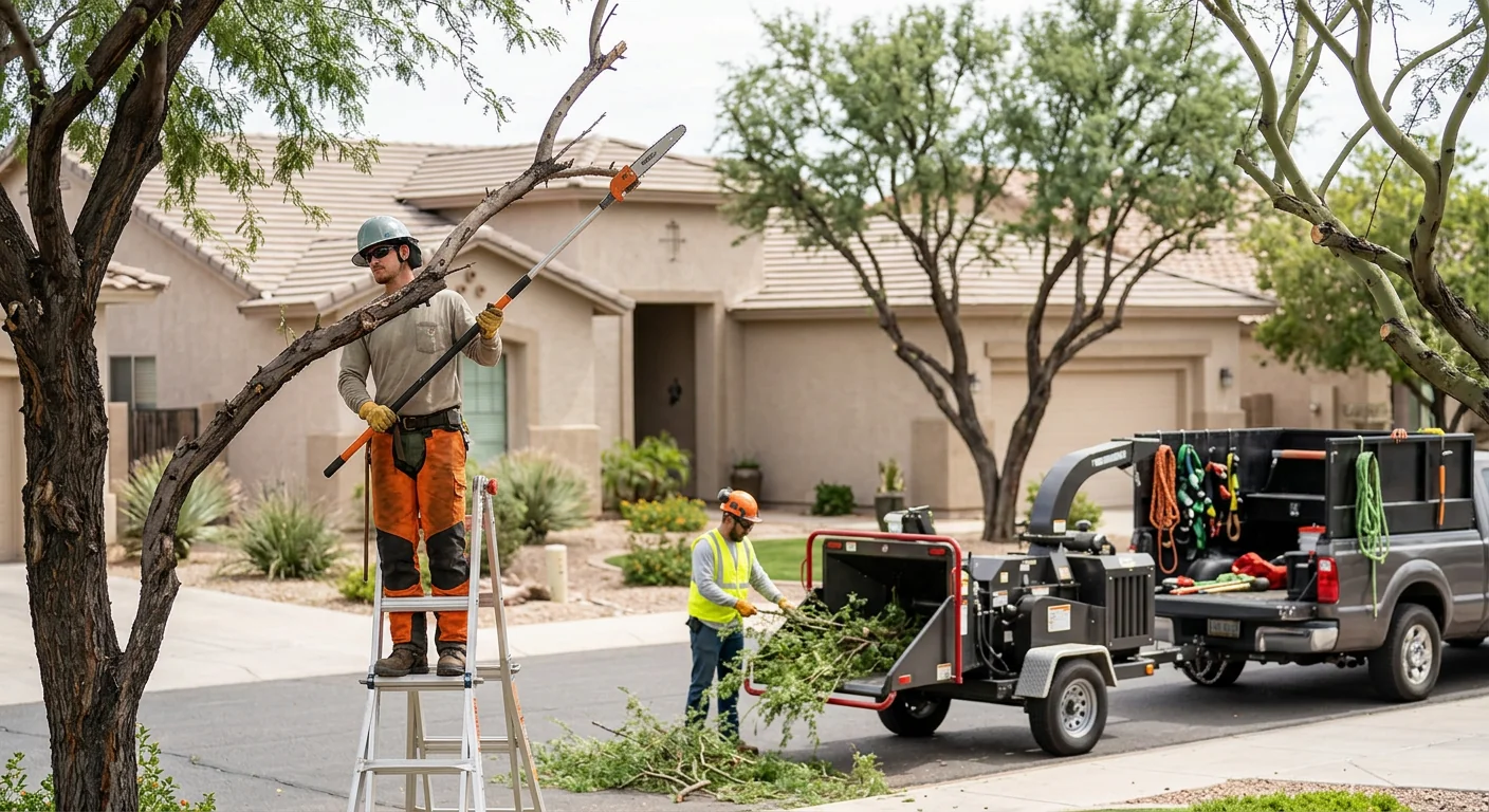 Balanced tree crown after precise pruning on a maintained Buckeye property